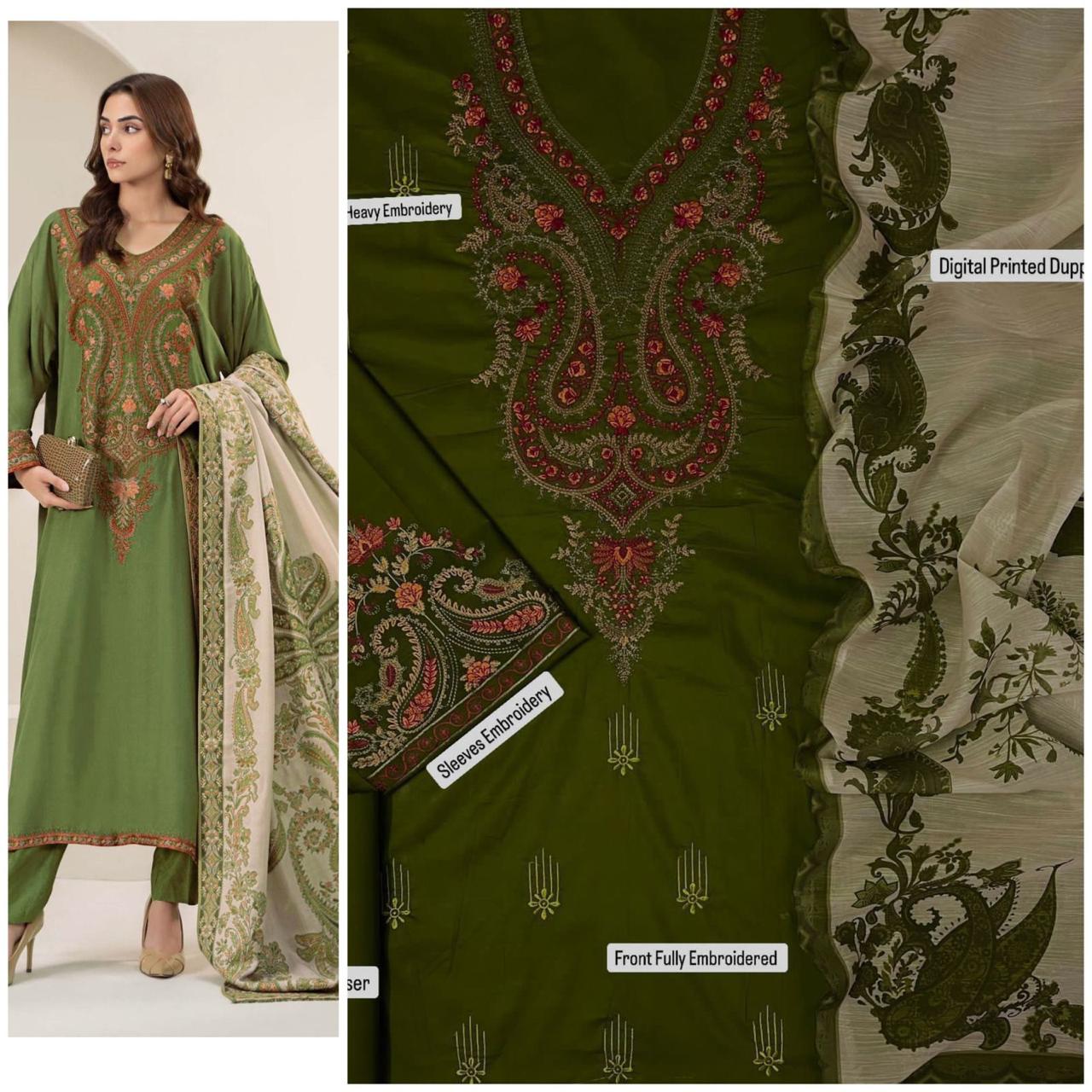 3PC Lawn Embroidered Suit - BFB0243