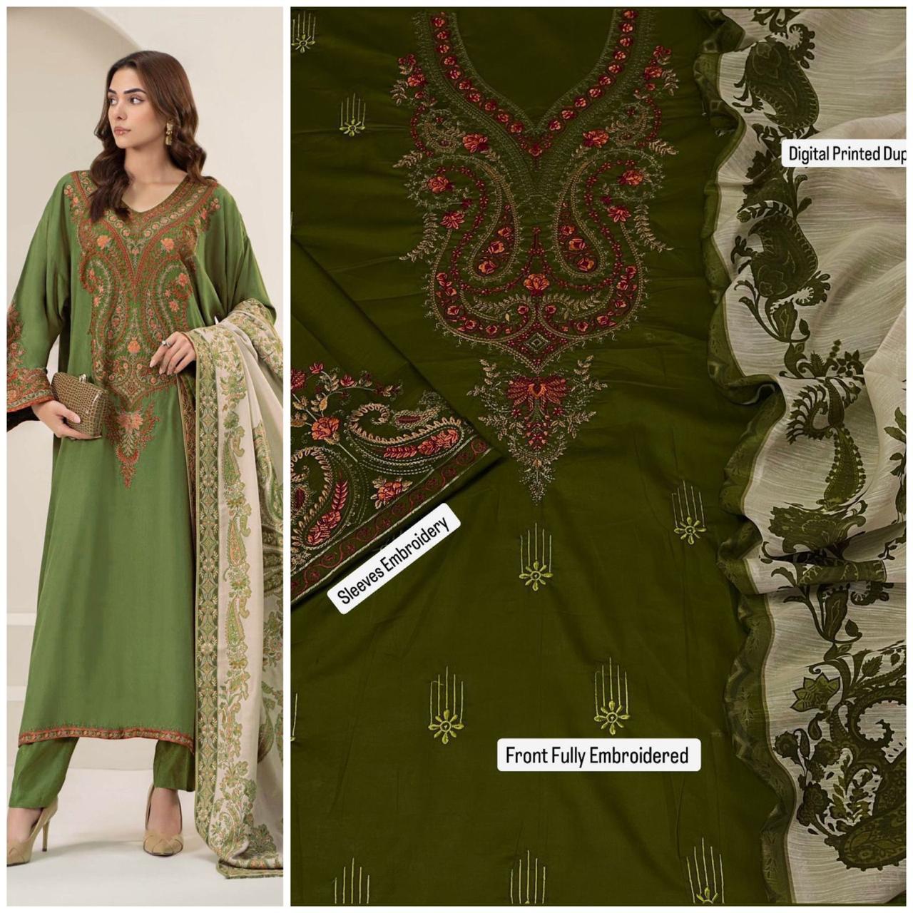 3PC Lawn Embroidered Suit - BFB0243