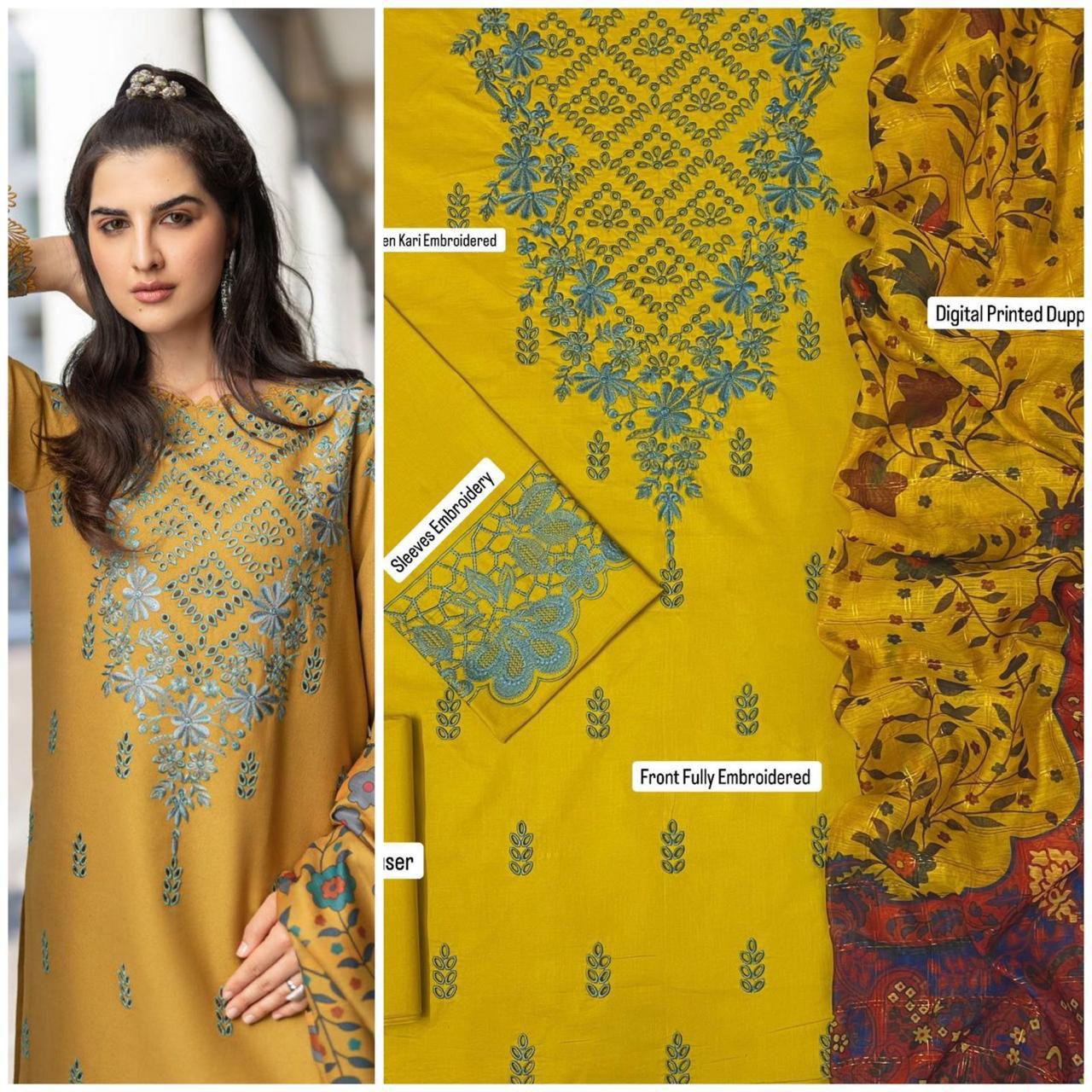 3PC Lawn Embroidered Suit - BFB0243