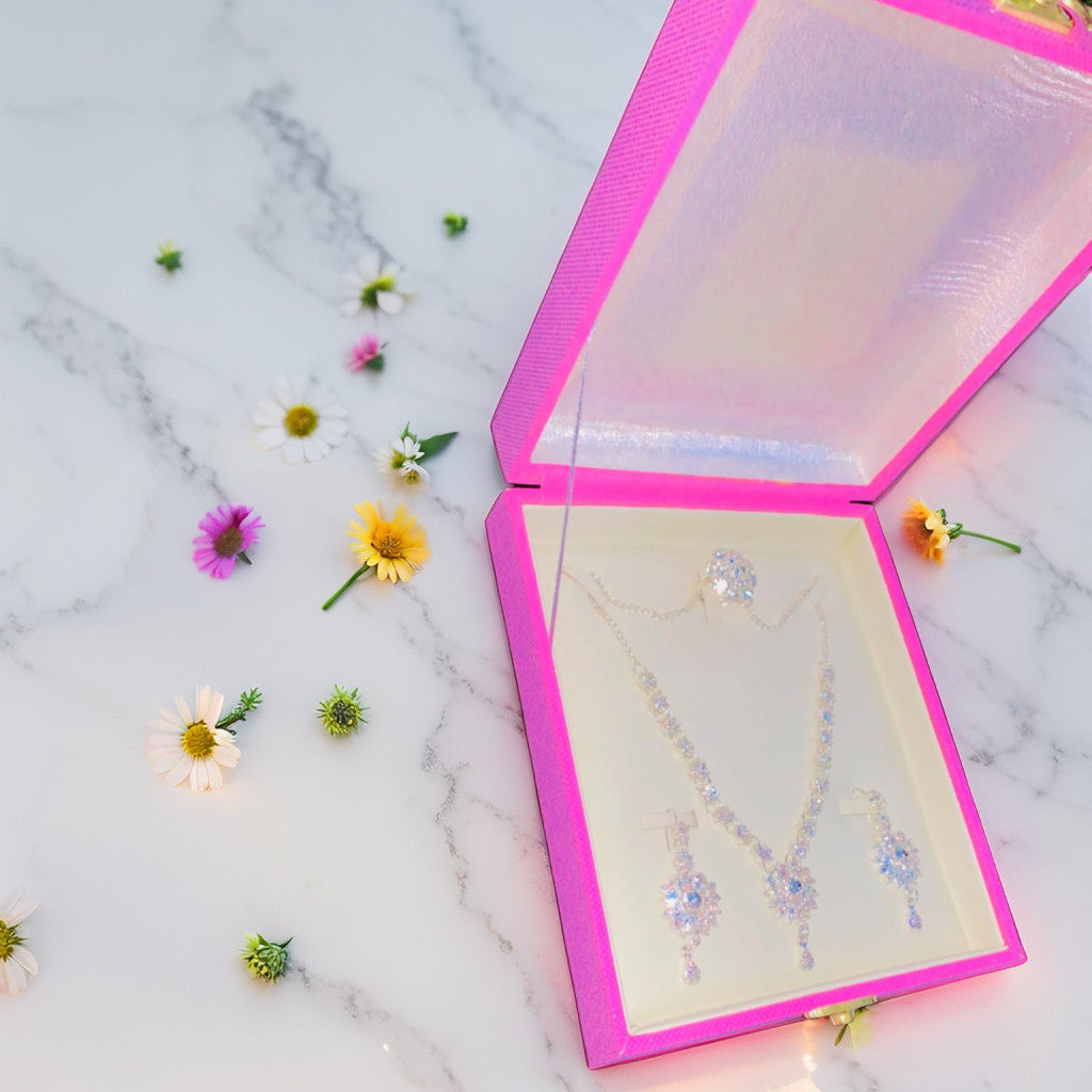 Luxury Jewelry Set – Necklace, Earrings & Ring in Gift Box