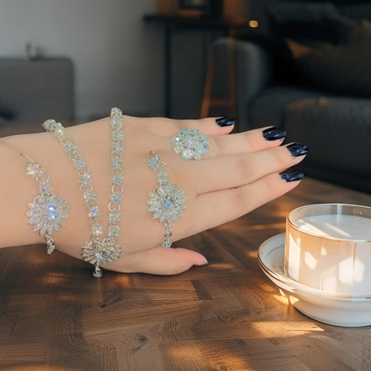 Luxury Jewelry Set – Necklace, Earrings & Ring in Gift Box